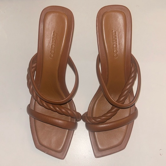Jimmy Choo Diosa 90 Leather Sandal - Picture 1 of 7
